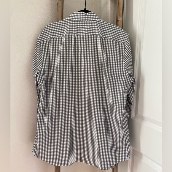 NWOT - BANANA REPUBLIC - GRANT SLIM-FIT COTTON-STRETCH GINGHAM - OXFORD SHIRT - Picture 4 of 5